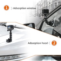 Universal Suction Cup Mount for Gopro and Other Action Cameras thumbnail