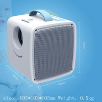 Portable Mini Projector For Kids - 1080P Led - Blue White thumbnail