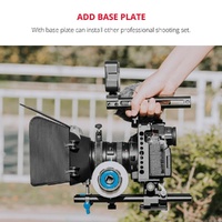 Panasonic Lumix Dc-S1H / Dc-S1 / Dc-S1R Camera Cage Stabilizer With Handle & Rail Rod Mount - Black thumbnail