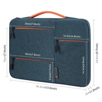 13 Laptop Sleeve Case for Macbook Samsung Thinkpad Sony Dell Alienware Chuwi Asus Hp -13.5 Inch Zipper Briefcase Handbag - Black thumbnail