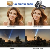 16Mp 16X Digital Video Camera With 2.0 Lcd Screen 1280X720P Hd 16X Zoom - Black thumbnail