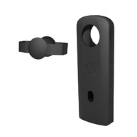 360 Camera Silicone Case with Lens Cover for Ricoh Theta Sc2 - Black thumbnail