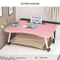 Adjustable Folding Laptop Desk with Non-slip W-shaped Legs - Portable and Compact - Hcb5116B thumbnail