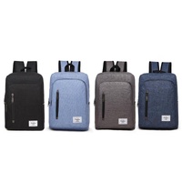 Versatile Oxford Laptop Backpack - Fits 15.6 Macbook Samsung Sony Dell Alienware Chuwi Asus Hp - Black thumbnail