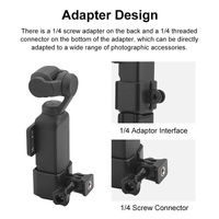 Universal Expansion Bracket for Dji Pocket 3 - 1 / 4 Hole thumbnail