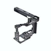Handle Video Camera Cage Stabilizer For Sony A7K / A72 / A73 / A7S2 / A7R3 / A7R2 / A7X Black thumbnail