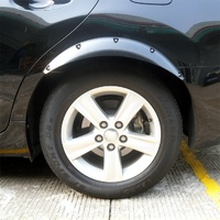 2 Pcs 58Cm Car Stickers Rubber Round Arc Strips Fender Flares Wheel Eyebrow Decal Sticker Black thumbnail