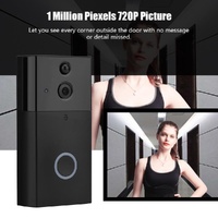 Smart Wifi Video Doorbell With Night Vision & Motion Detection - Black thumbnail