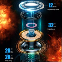 Wireless Bluetooth Gaming Earphones - et Series V9 - Black thumbnail