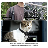 Insta360 Go 3s / Go 3 Sunnylife Camera Strap with Magnetic Mount and Silicone Wristband for Drone and Backpack - Black Stripe thumbnail