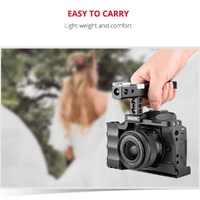 Video Camera Cage Stabilizer With Handle For Canon Eos M50 - Black thumbnail