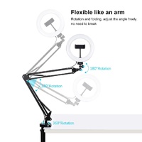 7.9 Ring Light with Usb 3 Modes Dual Colour Phone Clamp thumbnail