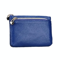 Spacious Litchi Texture Rfid Hand Wallet - Sapphire Blue thumbnail