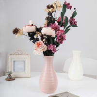 Creative Desktop Flower Vase - Modern Plastic Decoration - Blue thumbnail