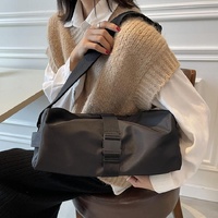 Travel & Fitness Crossbody Bag - Waterproof Nylon - Beige thumbnail