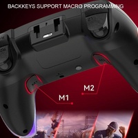 Wireless Bluetooth Grip for Ps4 with Dazzling Colour Light - White thumbnail