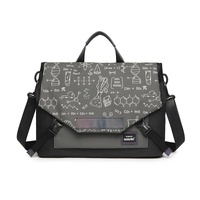 Anti-drop Crossbody Laptop Bag - Fits 13.3-16 Inch - Airbag Protection - Gray Black Equation thumbnail