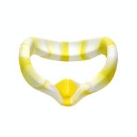 Silicone Vr Eye Cover for Oculus Quest 2 - Anti-sweat - White Yellow thumbnail