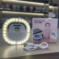 Rechargeable Clip-on Selfie Light for Mobile Phones - Blue thumbnail