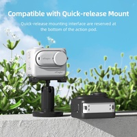Amagisn Silicone Body Cover for Insta360 Go 3 with Lanyard - Gray thumbnail