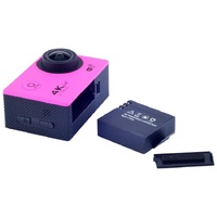 Waterproof 4k Action Camera for Cycling and Diving - Pink thumbnail