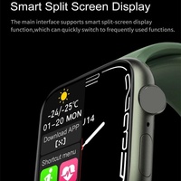 Waterproof Smart Watch With Colour Screen - 1 Inch - Blue thumbnail