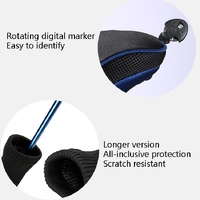 3-in-1 Golf Club Head Cover - No.1 No.3 No.5 - Protective - Red thumbnail