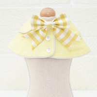Pet Accessories Dog Small Shawl Bib Saliva Towel Triangle Scarf - Size M - Light Yellow thumbnail