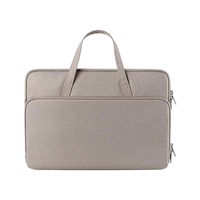 14.1-15.4 Inch Waterproof Laptop Bag - Durable and Stylish - Elegant Gray thumbnail