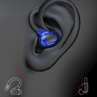 Wireless Bluetooth Earphones with Charging Case - F8 - Blue Double Ear thumbnail