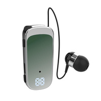 K65 Wireless Business Earbuds - Retractable Cable - Green thumbnail