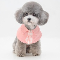 Pet Shawl Scarf Saliva Towel Dog Clothes Accessories - Size S - Blue thumbnail
