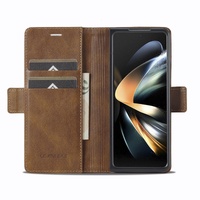 Rfid Leather Phone Case for Samsung Galaxy z Fold 4 / 5g - Secure & Stylish - Black thumbnail