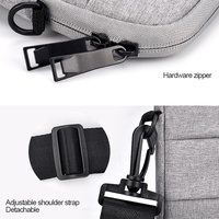 14.1-15.4 Inch Portable Laptop Shoulder Bag in Oxford Cloth & Nylon - Deep Space Gray thumbnail