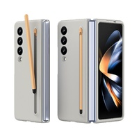 Enhanced Shockproof Phone Case for Samsung Galaxy z Fold 4 - Pen Design - Dark Grey thumbnail