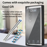 Vintage Leather Fold Case for Samsung Galaxy z Fold 4 - Blue thumbnail