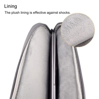 13.3 Inch Laptop Felt Sleeve Protective Case Carrying Bag - Black thumbnail