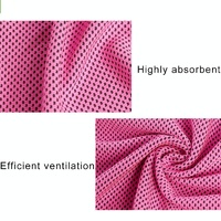 2-pack Enduring Ice Towels - Microfiber Fabric 30*100cm - Ideal for Gym and Sports - Burgundy thumbnail