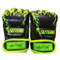 Adult Half-Finger Boxing Gloves For Training - Orange thumbnail