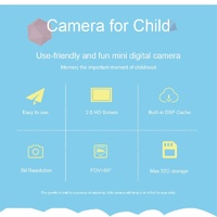 2.0 Inch Hd Screen Digital Children Camera - Pink 3mp thumbnail