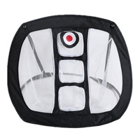 Foldable Square Golf Net for Indoor Practice - Green Black Net thumbnail