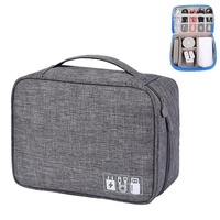 Versatile Cationic Digital Storage Bag for Data Cables - Navy thumbnail