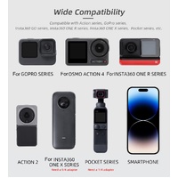 Adjustable 360 Degree Head Strap for Action Cameras - Grey thumbnail