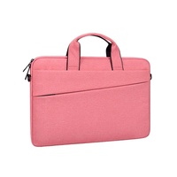 Portable 14.1 Laptop Tablet Bag With Dual Pockets And Soft Handle - Grey thumbnail