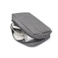 Versatile Headphone Charger & Data Cable Storage Bag - 17 x 11.5 x 5.5cm - Grey thumbnail