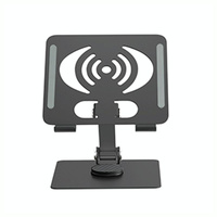 Foldable Rotating Laptop / Tablet Stand - Aluminum Alloy - Grey thumbnail