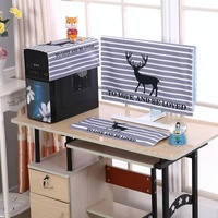 22 Desktop Computer Lcd Monitor Dust-proof Cover - Cloth Material - Grey Deer thumbnail