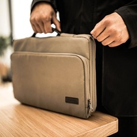 Waterproof Laptop Handbag - Portable and Durable - Khaki thumbnail