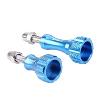 Aluminum Thumb Knob Set for Gopro Insta360 Dji Action Cameras - Blue thumbnail