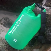 Waterproof Single Shoulder Dry Bag Outdoor Pvc Barrel Dry Sack Capacity Under 50L - Blue thumbnail